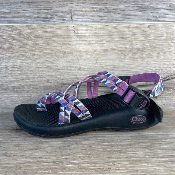 Chaco Women's Z/Cloud X2 Remix Poplin Berry Sport Outdoor Sandals Size 8 Purple - Picture 5 of 10